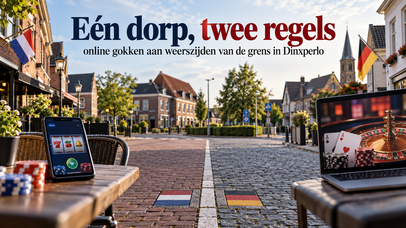 Eén dorp, twee regels: online gokken aan weerszijden van de grens in Dinxperlo